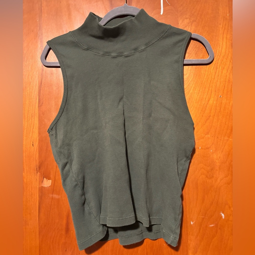 Big Bud Press Many Colors Mock Neck Tank Top - Dark Green, size XL